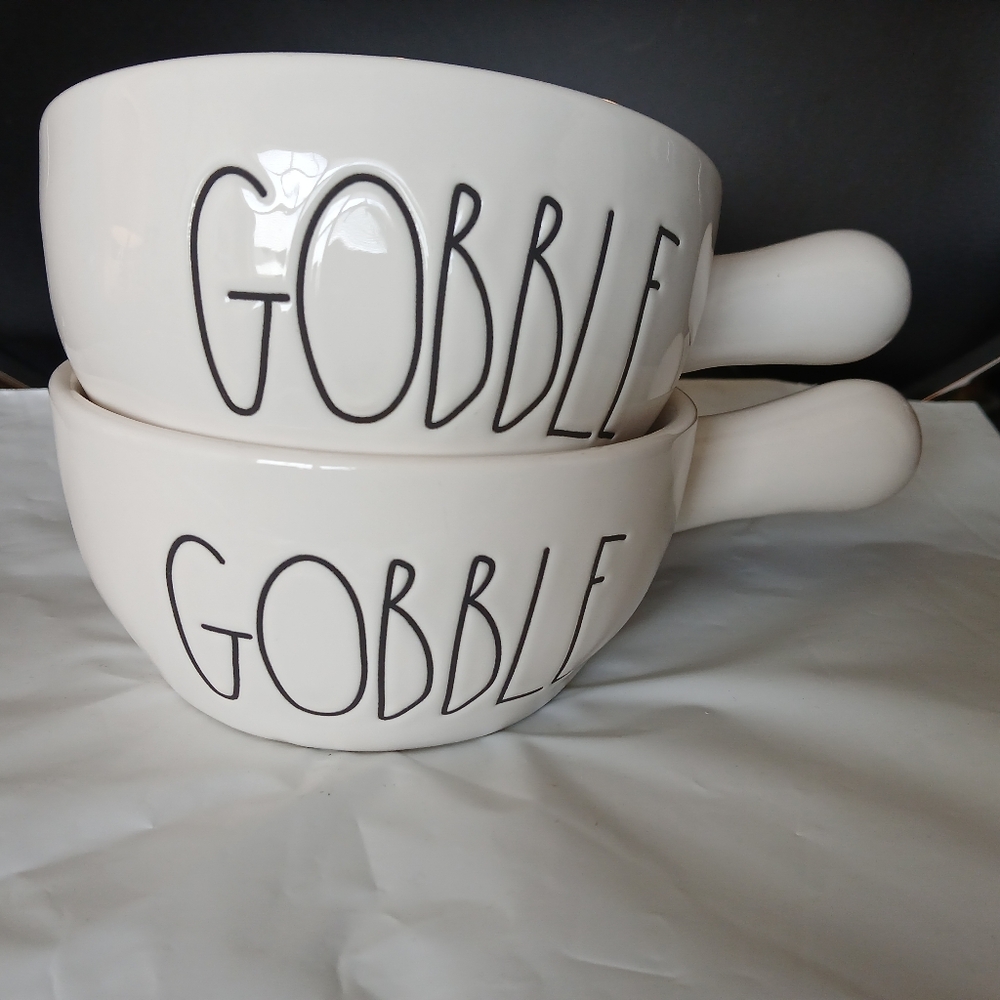 Rae Dunn Gobble Bowls With Handles